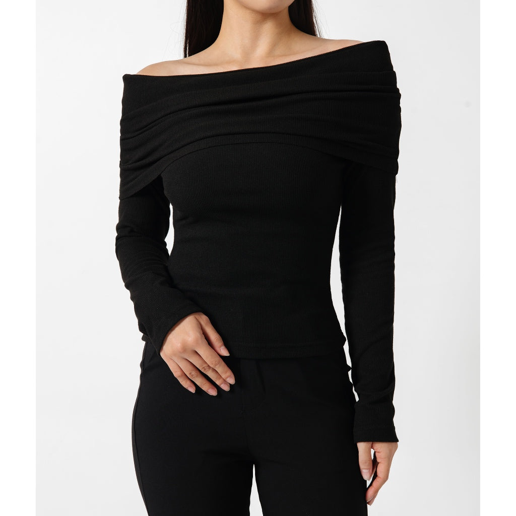 Was Taken - Brina Top | Atasan Wanita | Top Wanita | Sabrina Top | Lengan Panjang Knit