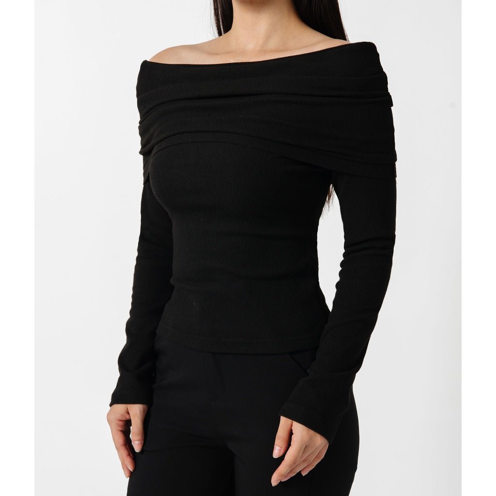 Was Taken - Brina Top | Atasan Wanita | Top Wanita | Sabrina Top | Lengan Panjang Knit